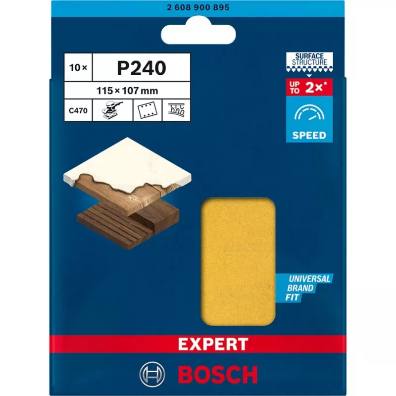 Bosch 2 608 900 895 materiał ścierny do narzędzia obrotowego Drewno Arkusz ścierny