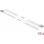 Opaska kablowa DeLOCK 18824 stal biała 500mm 10 szt.