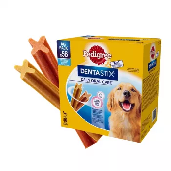 Przysmaki dentystyczne dla psów Pedigree Denta Stix 2,16 kg — Dorosłe, Wołowina i Kurczak, Rasa Maxi/Duża