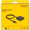 Delock - rozdzielacz/przełącznik wideo - 8K, dwukierunkowy - 2 x DisplayPort - Desktop (18906)