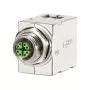 METZ CONNECT - Netzwerkanschluss - 8-polig M12 (S) gewinkelt zu RJ-45 (W) - abgeschirmt - CAT 6a - IEEE 802,3an - metallähnlich (MWN911A415)
