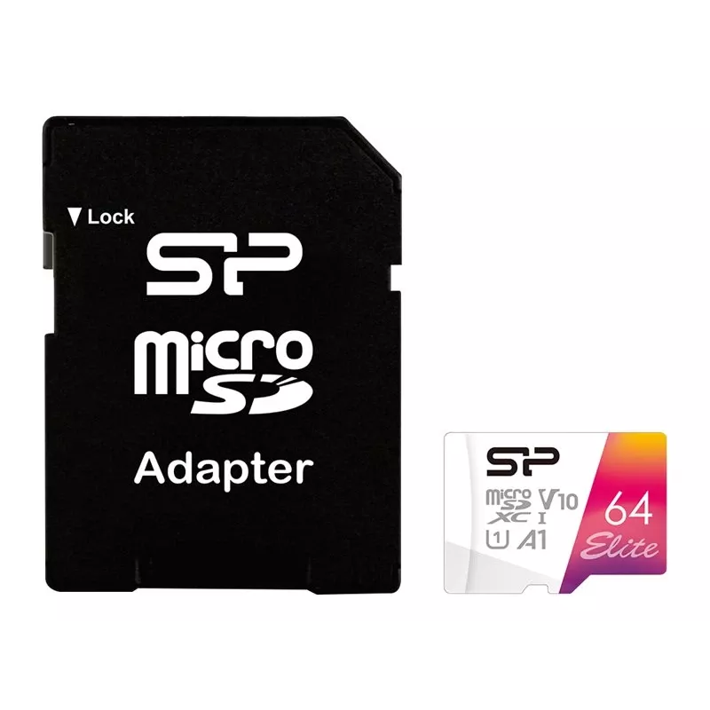 Karta flash Silicon Power 64 GB UHS‑I Class 10 V10 A1 — 100 MB/s, 64 GB
