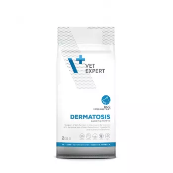 Sucha karma dla psa VETEXPERT Veterinary Diet Dermatosis Rabbit & Potato 2 kg — dorosłe, monobiałkowa, bezzbożowa/bezglutenowa/bezsojowa