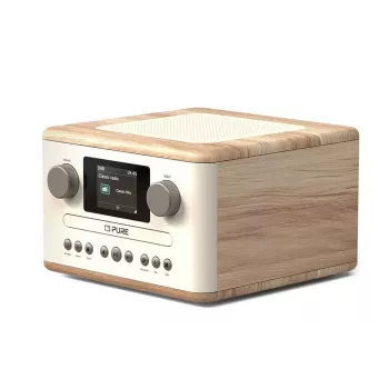 Pure Classic C-D4 Digitalradio biały/Eiche DAB+ FM Internet-Radio Bluetooth 15W