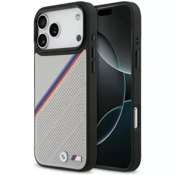 BMW | Plecki | Apple | iPhone 17 Pro Max | Skóra | Szary | MagSafe