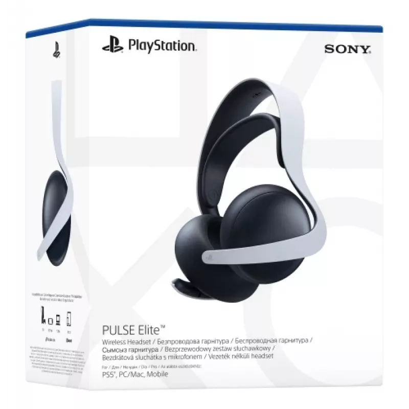 Sony PULSE Elite Headset Wired & Wireless Head-band Gaming Bluetooth Charging stand Czarny, biały