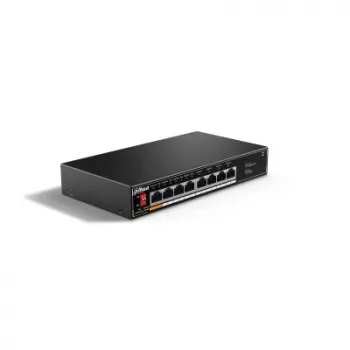 Dahua Technology PoE SF1008LP Unmanaged L2 Fast Ethernet (10/100) Power over Ethernet (PoE) Czarny