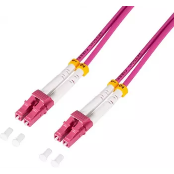 LogiLink FC4LC01 kabel światłowodowy LWL fioletowy[1x LC/UPC-wtyk - 1x - Kabel - cyfrowy/wyświetlacz/wideo (FC4LC01)