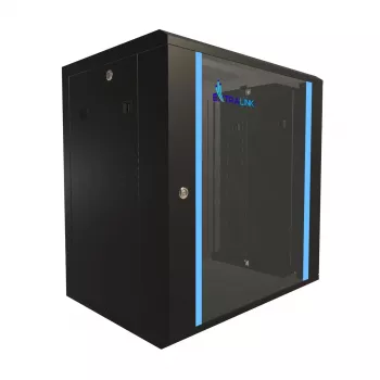 Szafka rack do montażu ściennego Extralink Extralink Szafa rack 12U 600x450 Czarny
