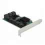 Karta DeLOCK 16 portów SATA PCI Express x4 6 Gbit/s zielono-szara
