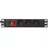 Extralink 10 1U 3 Socket EU Type Power PDU With Switch PDU 3-EU