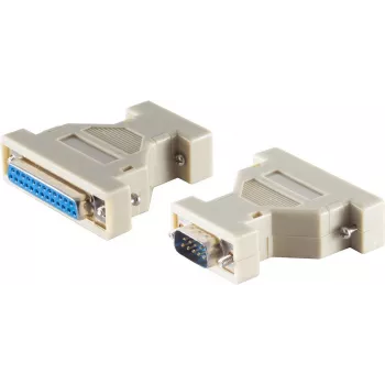 Adapter Sub-D ShiverPeaks z 9 pinów na 25 pinów (model 78421) – adapter kablowy do łączności szeregowej