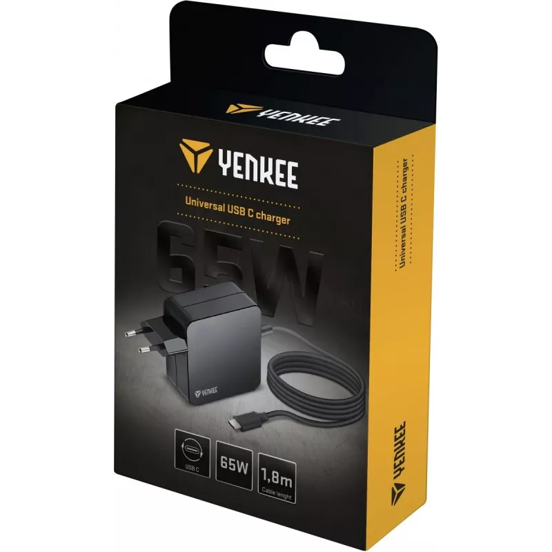 Zasilacz uniwersalny / Smartfon / Tablet / Laptop / Ładowarka Power Delivery USB C 65W 1,8m