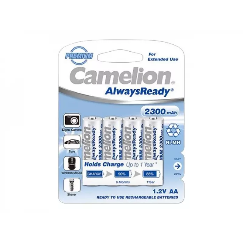 Camelion | AA/HR6 | 2300 mAh | AlwaysReady Akumulatory Ni-MH | 4 szt.