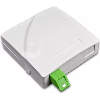 Lightwin FTTx Wall Box for 2x SC simplex Couplers, ohne Pigtails, biały FTTx (FTTH WALL OUTLET 2)