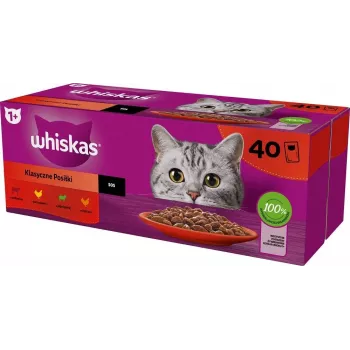 WHISKAS Classic Meals Mix - mokra karma dla kota - 40x85g