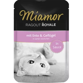 Mokra karma dla kota Miamor Ragout Royale 74072 Kaczka Dorosły 100 g, bez soi, saszetka