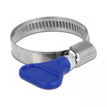 Zacisk motylkowy DeLOCK 400 SS 25 – 40 mm 5 sztuk niebieski