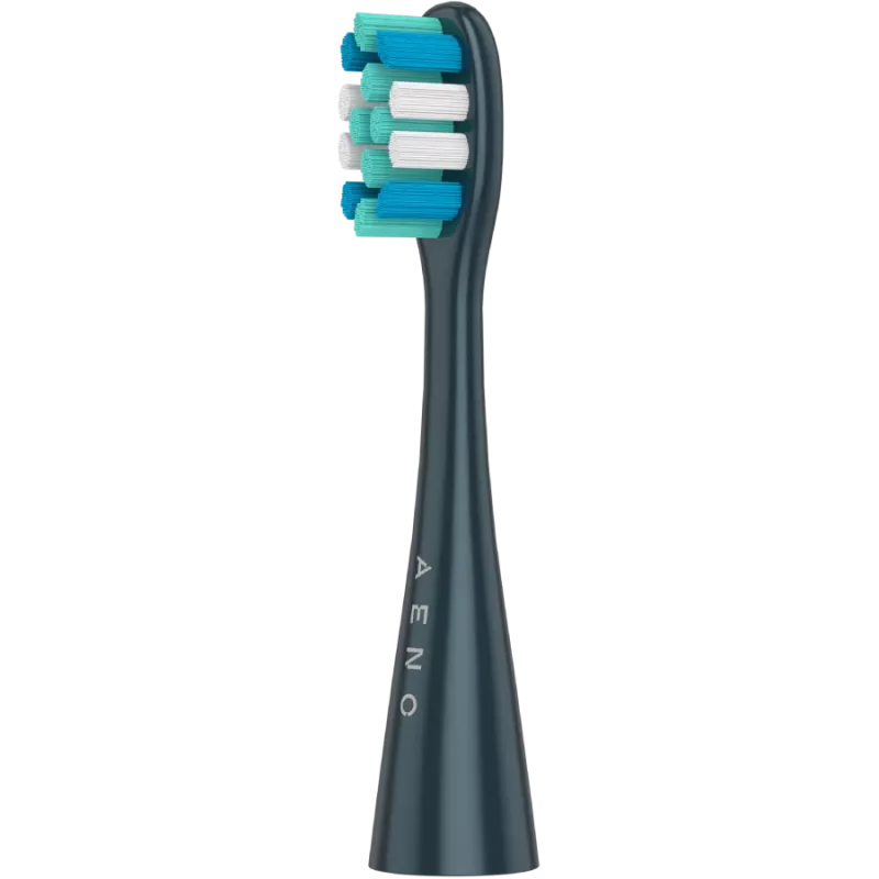 Bezprzewodowa szczoteczka do zębów, granatowa, 3 końcówki, 1400 mAh, funkcje: miękka, czyszcząca, masująca, wybielająca, zamiatająca