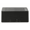 DeLOCK - HDD-Dockingstation Schächte: 2 - SATA 6Gb/s - 6 Gbit/s - USB 3,1 (Gen 2) - Schwarz (63957)