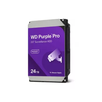 Dysk wewnętrzny HDD Western Digital fioletowy Pro WD241PURP 24 TB 7200 RPM 3.5 cala SATA 512 MB pamięci podręcznej