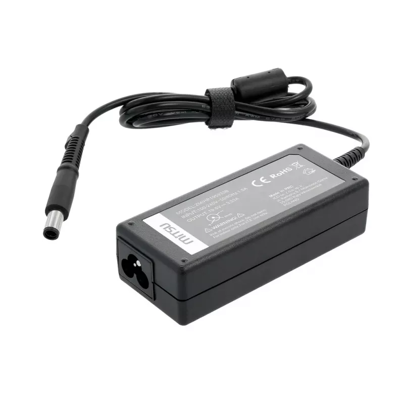 Zasilacz MITSU HP 19.5V 3.33A do laptopów — 19,5 V, 3,33 A na wyjściu