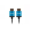 Kabel HDMI LANBERG CA-HDMI-22CU-0018-BK 1,8 m — HDMI typu A do A, HDMI 2.0, 18 Gbit/s, ARC, pozłacane złącza