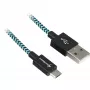Kabel USB A-do-B Sharkoon 0,5 m z aluminiowym oplotem