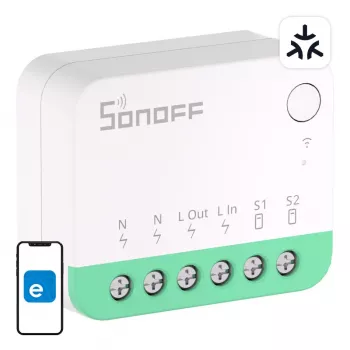 Sonoff MINIR4M Matter inteligentny mini przełącznik WiFi (HomeKit, SmartThings, Home Assistant).