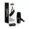 Shure MV7+-K - Mikrofon wykładowy/wokalny z złączem XLR/USB-C, czarny