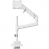 Uchwyt do monitora DIGITUS Single, zacisk, maks. 57 cali, udźwig 27 kg, VESA 75x75–100x100, biały