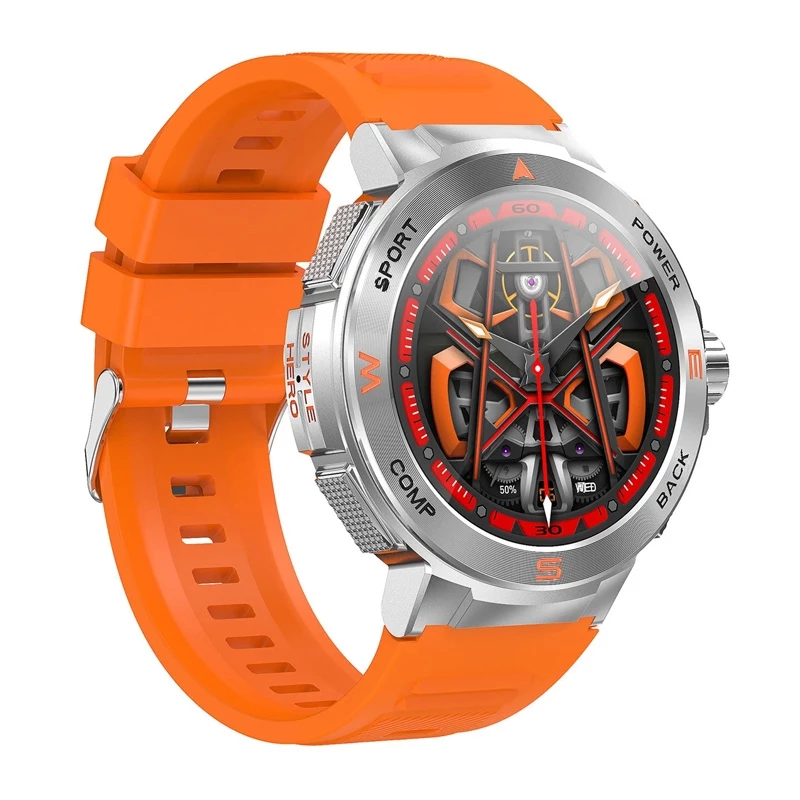 Smartwatch BlitzWolf BW-AT5 pomarańczowy z Bluetooth i monitorem tętna