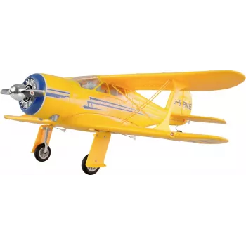 Samolot RC Amewi AMXFlight Beech D17s 3D/6G RTF — żółty, model gotowy do lotu