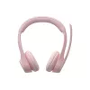 Logitech 981-001412 słuchawki/zestaw słuchawkowy Bezprzewodowe pałąkowe Biuro/Centrum telefoniczne Bluetooth Różowy