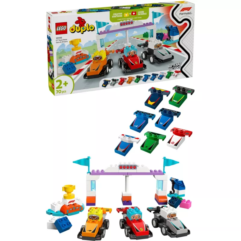 LEGO DUPLO 10445 Wyścigowe Samochody i Kierowcy F1