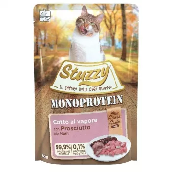 Mokra karma dla kota Agras Pet Foods Monoprotein Ham 85 g — smak wieprzowiny, bezzbożowa, bezglutenowa, dla dorosłych kotów