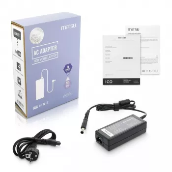 Zasilacz MITSU HP 19.5V 3.33A do laptopów — 19,5 V, 3,33 A na wyjściu