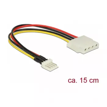 Wewnętrzny kabel zasilający DeLOCK 85456 0,15 m Floppy na Molex