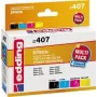 edding wkłady atramentowe EDD-407 czarny, cyjan, magenta, żółty kompatybilne z EPSON T0715, zestaw 4