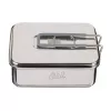 Zestaw naczyń kempingowych ESBIT CS1100ST — aluminium i stal nierdzewna, 1,1 L, 659 g, Czarny/Srebrny