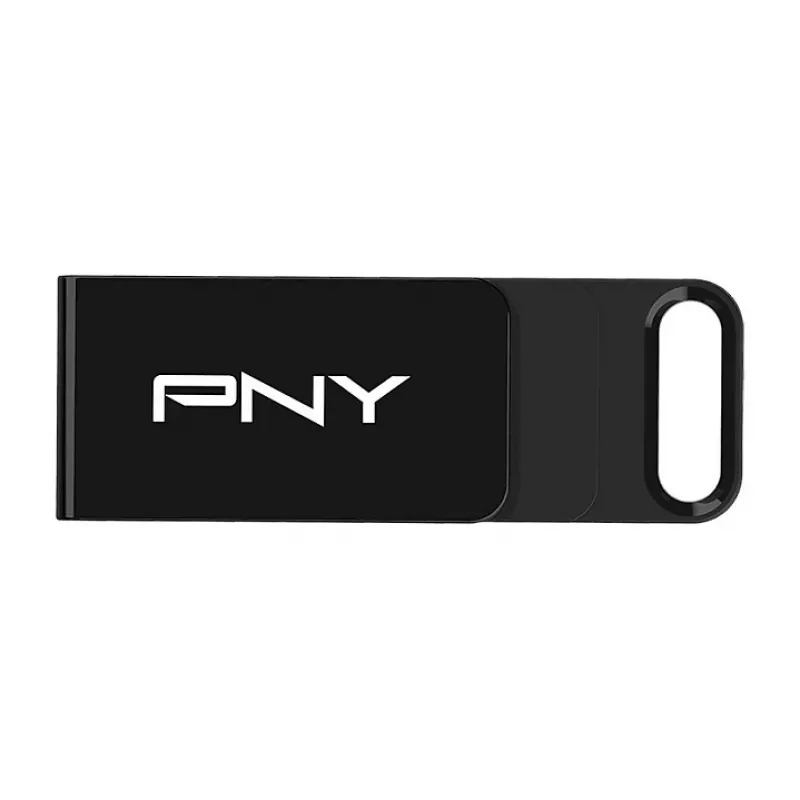 PNY Elite, 64 GB, USB Type-C, 3.2 Gen 1 (3.1 Gen 1), 120 MB/s, Dia, Czarny