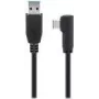 Goobay USB-C™ do USB A 3.0 Kabel 90°, czarny, 1 m - Wtyk USB 3.0 (Typ A) > Wtyk USB‑C™ (66501)