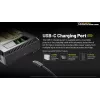 Ładowarka baterii Nitecore Ci4 — uniwersalna ładowarka USB do akumulatorów litowo-jonowych / NiCd / NiMH, wejście 5/9/12 V, 3 A, tworzywo sztuczne, 0,1914 kg