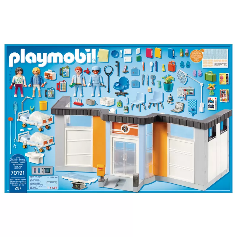 Figurka zabawkowa Playmobil 70191 Wyposażone skrzydło szpitalne 297 elementów