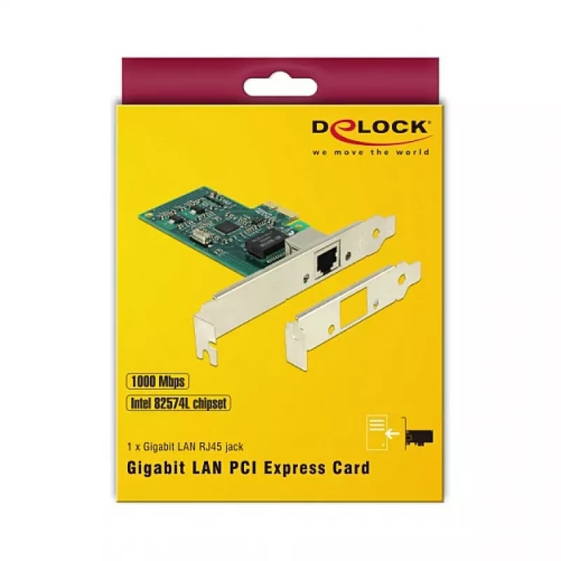 Karta sieciowa DeLOCK 89943 Wewnętrzna Ethernet 1000 Mbit/s