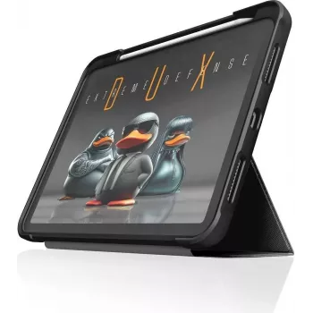 STM Dux Ultra Case | Apple iPad 11 (2025) / iPad 10,9 (2022) | czarny/przezroczysty | STM-222-486KX-01 (STM-222-486KX-01)