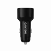 Ładowarka samochodowa CANYON OnDrive 60 PD 60W 2xUSB-C — moc 60W, 2 porty USB-C, czarna