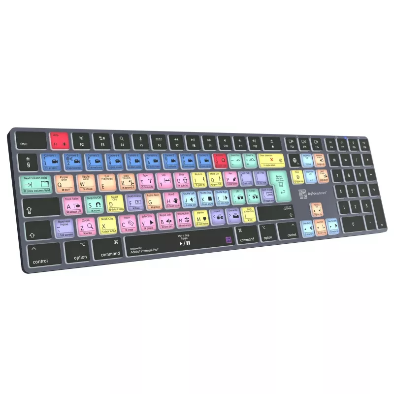 Logickeyboard LKB-PPROCC-TM-UK Klawiatura biurowa Bluetooth QWERTY angielska pełnowymiarowa