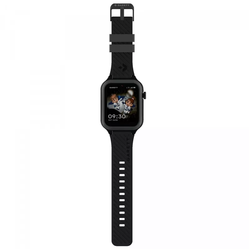 Smartwatch Garett Kids Essa 2 4G Czarny — dziecięcy zegarek GPS z łącznością 4G