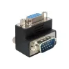 Adapter Delock VGA wtyk/gniazdo kątowe 90° (65171)